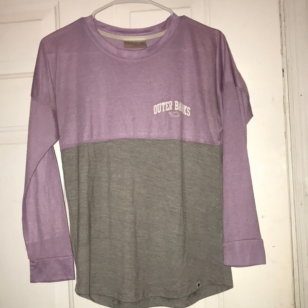 Purple And Gray Outer Banks Long Sleeve Women’s XS